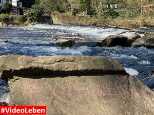 Videoleben am Wehr von Wipperaue in Leichlingen