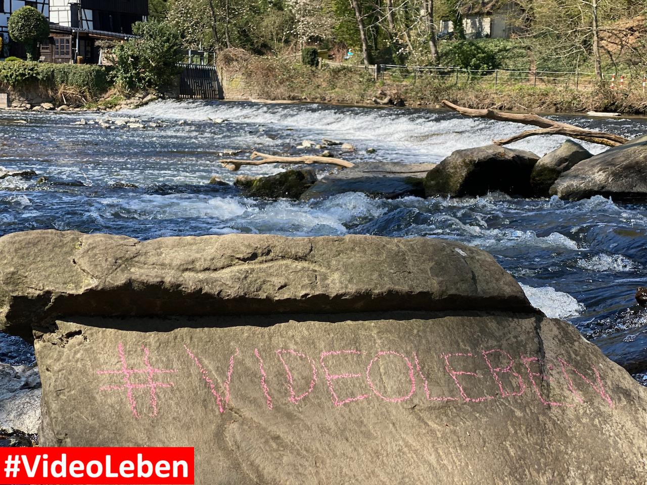 Videoleben am Wehr von Wipperaue in Leichlingen