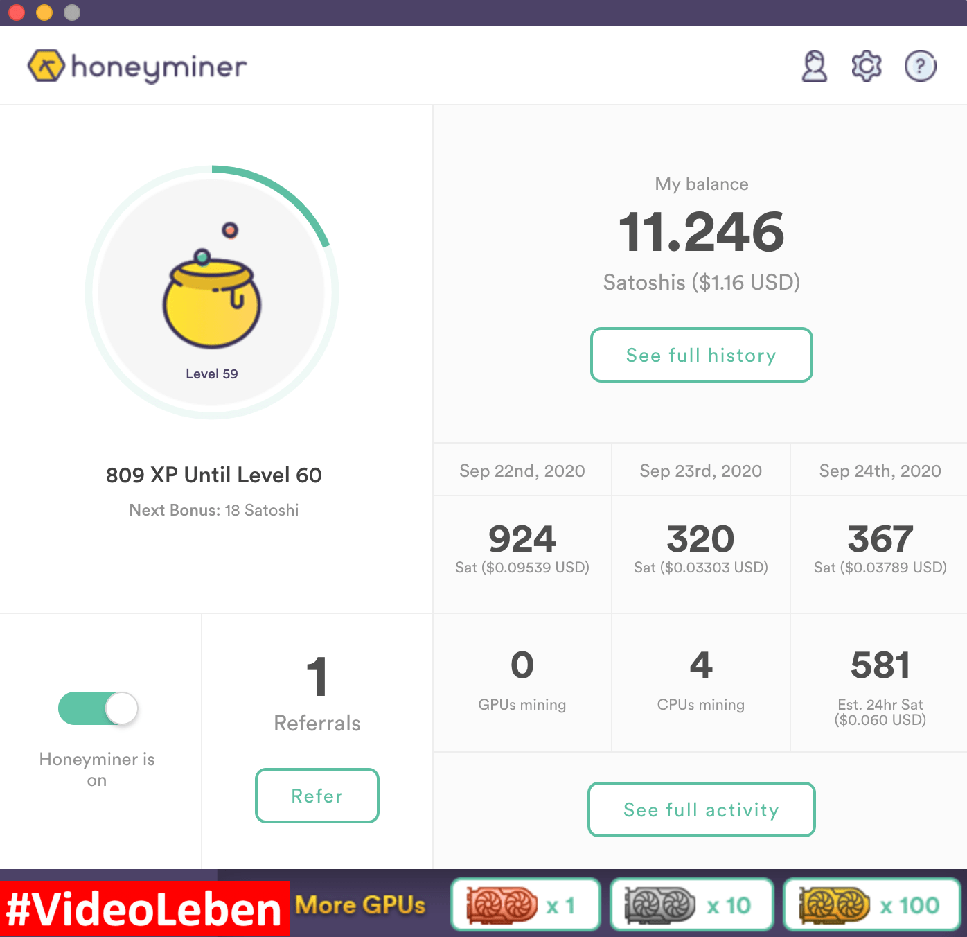 Bitcoin Mining mit HoneyMiner - Mining App - getestet von VideoLeben