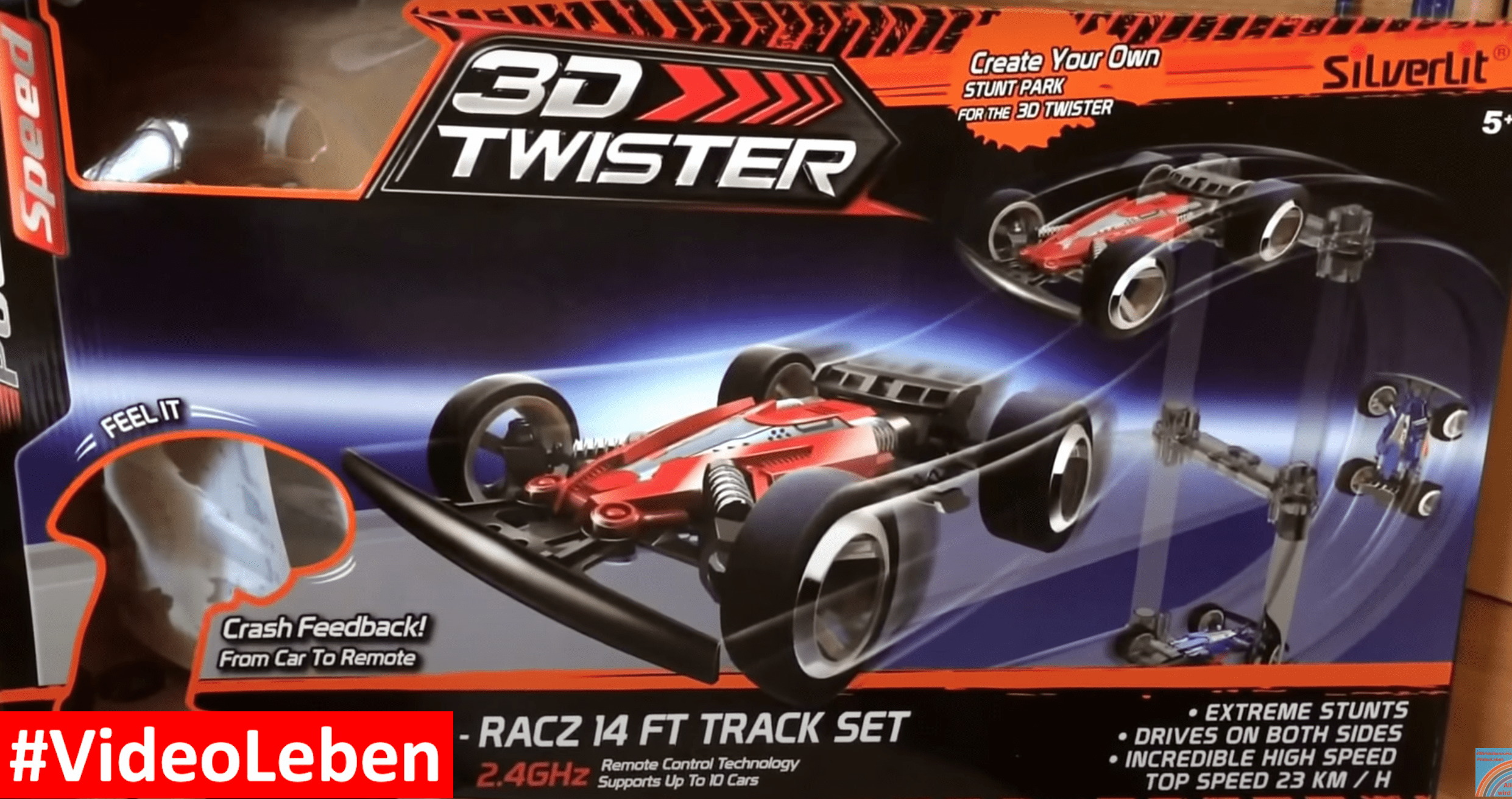 RC 3D Twister RACZ 14 FT Track Set Silverlit VideoLeben