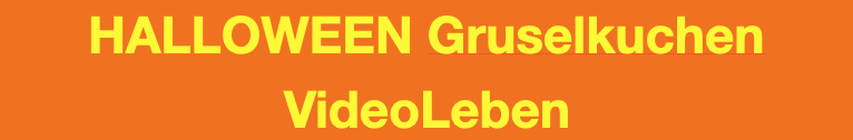 Halloween Gruselkuchen - Videoleben