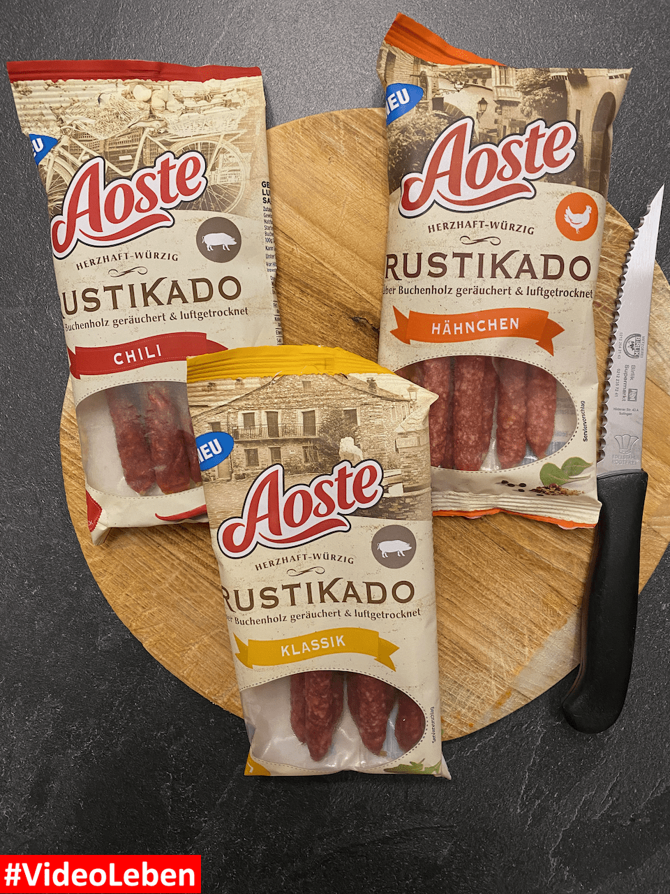 #mytestaosterustikado - Aoste Rustikado Salami-Snacks - Videoleben von familyeller