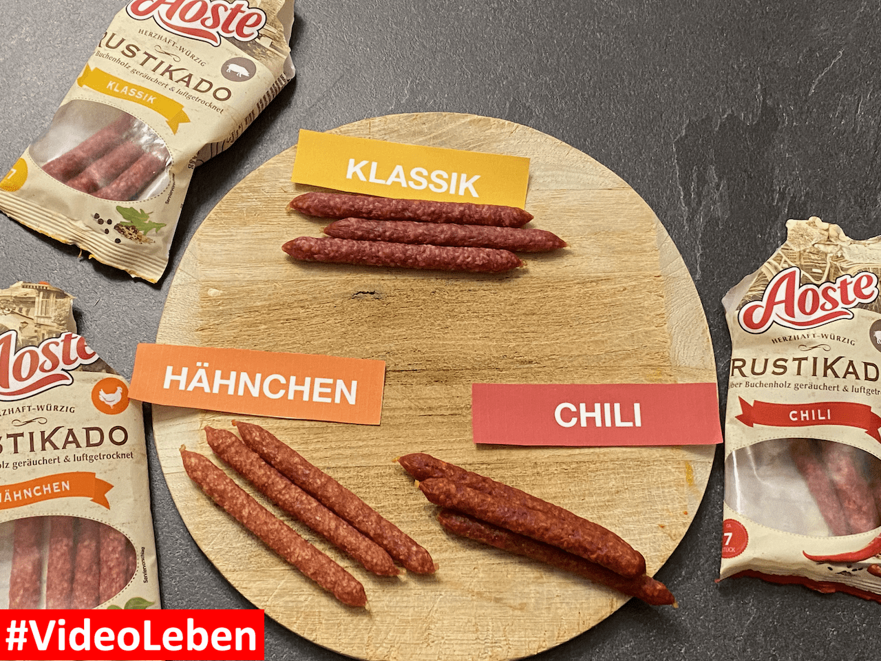 #mytestaosterustikado - Aoste Rustikado Salami-Snacks - Videoleben von familyeller