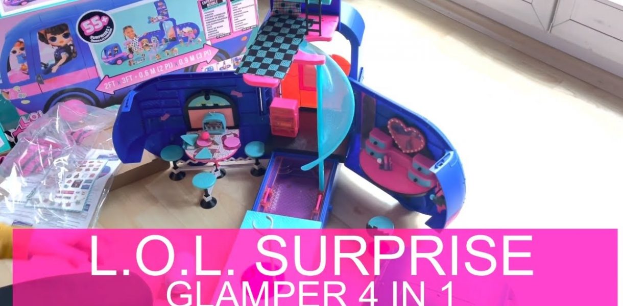LOL Surprise 4-in-1 Glamper Fashion Camper - Mit 55+ Überraschungen, 10+ Hangout-Bereiche OMG Serie #Videoleben