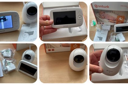 Babyphone mit Kamera, enntuzk 4,3 Zoll Video Baby Phone Monitor Camera mit Gegensprechfunktion, 300M Hohe Reichweite, Nachtsicht, Tages-Long-Batterie und Temperatursensor - getestet von #Videoleben