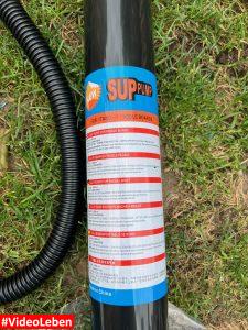 Pumpe VINGO ISUP Board Set - Stand Up Paddle Board mit Kajak-Sitz und Paddel - getestet von Videoleben