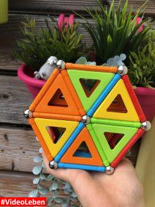 Figur 1 - Geomag Magnetspielzeug getestet von Videoleben in Kooperation mit HappyUs