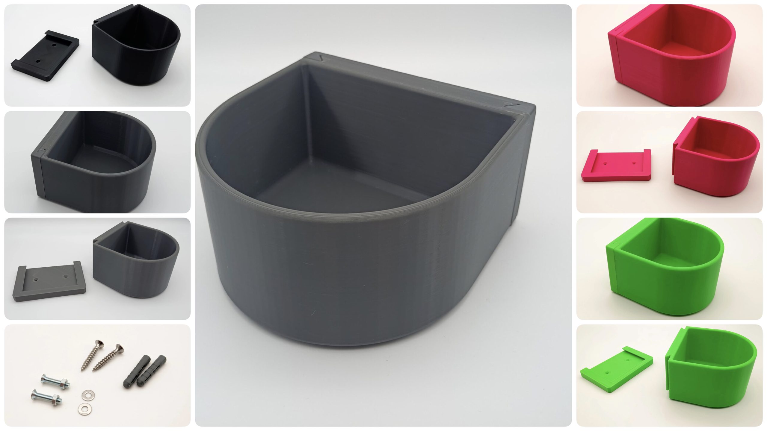 3DMTDesignDruck - Hundenapf mit Wandhalterung - getestet von Videoleben von familyeller