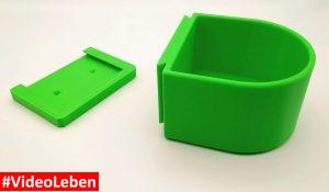 3DMTDesignDruck - Hundenapf mit Wandhalterung - grün - getestet von Videoleben von familyeller