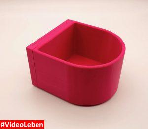 3DMTDesignDruck - Hundenapf - rot - getestet von Videoleben von familyeller