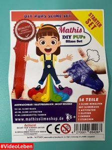 Packungsbeilage - Produkttest - Mathis Slime Shop - gestestet von videoleben von Familyeller