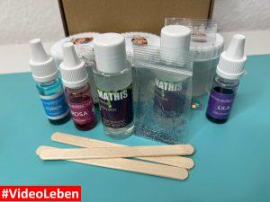 Packungsinhalt Starter Set - Produkttest - Mathis Slime Shop - gestestet von videoleben von Familyeller