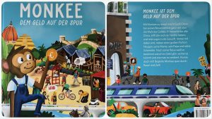 Vorstellung Wimmelbuch Monkee - Dem Geld auf der Spur - sowie Sparmöglichkeiten mit der App durch videoleben von familyeller