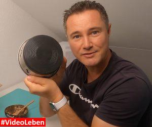 rutschfester Napf - Produkttest Hundenapf -Kokosschale Lauras Glitzerzauber - personalisierte Deko- und Geschenkartikel - getestet von Videoleben von familyeller