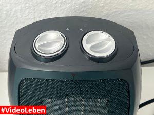 Einstellmöglichkeiten Mia Coco PTC-Heizung - getestet von Videoleben von Familyeller