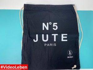 Jutetasche Blau - Netti Li Jae Geschenke - getestet von Videoleben von Familyeller