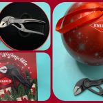 Mini-Wasserpumpenzange KNIPEX Cobra XS in festlicher Weihnachtskugel - gezeigt von videoleben von familyeller