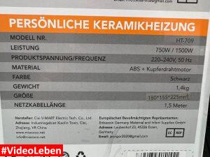 persönliche Keramikheizung Mia Coco PTC-Heizung - getestet von Videoleben von Familyeller