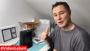 Daumen hoch - Produkttest - Drcokars Heizlüfter-3 Modi energiesparend leise 1800W elektrische Keramikheizung PTC - getetstet von videoleben von familyeller