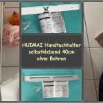 Produkttest - HUIMAI Handtuchhalter 40cm - selbstklebend - getetestet von videoleben von familyeller