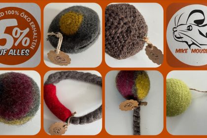 Produkttest - Mike Mousehair - Filz Spielzeuge für Hunde - getestet von videoleben von familyeller