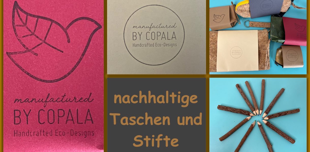 Produkttest - nachhaltige Taschen und Stifte von BY COPALA - getestet von videoleben von familyeller