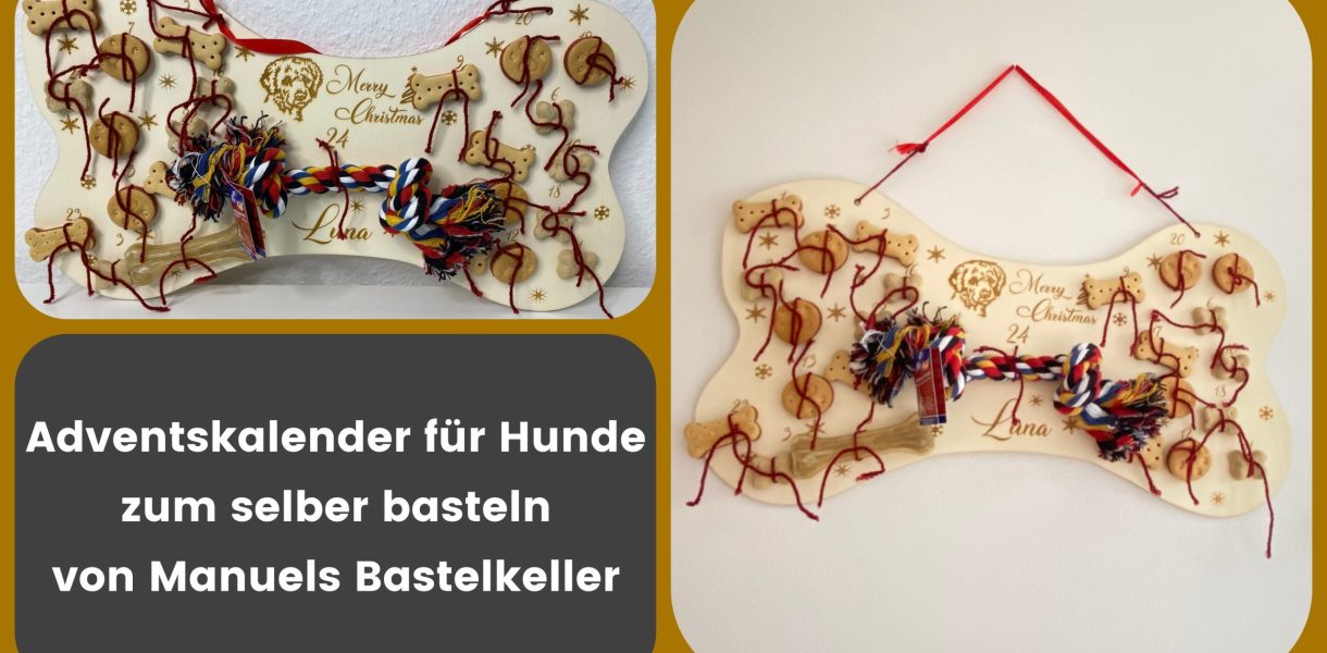Produkttest - personalisierter Adventskalender für Hunde - getestet von videoleben von familyeller