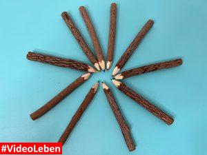 Stifte aus Ästen - Produkttest - nachhaltige Taschen und Stifte von BY COPALA - getestet von videoleben von familyeller