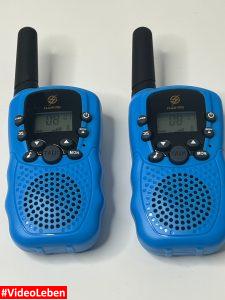 Kindergeräte - Produkttest - Tesoyzii Walkie Talkie für Kinder Geschenk von 3-12 Jahren - getestet von videoleben von familyeller.