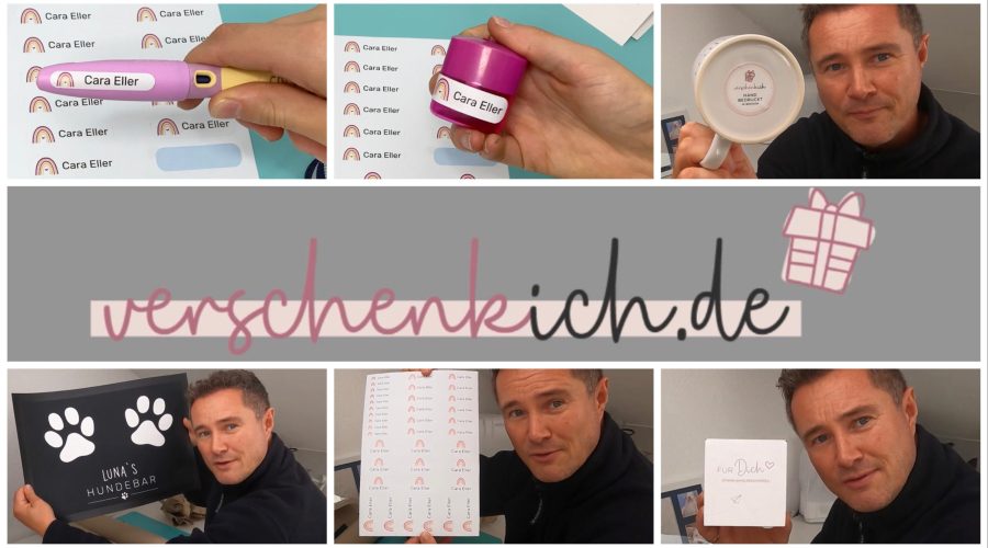 Produkttest - Napfunterlage - Tasse und Sticker von verschenkich.de - getestet von videoleben von familyeller