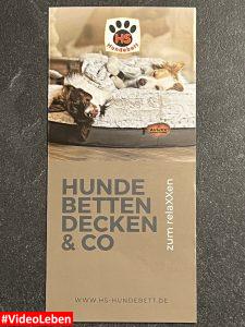 Flyer vorne - Hundebett - Kuschelbett Deluxe orthopädisch von HS-Hundebett.de getestet von videoleben von familyeller