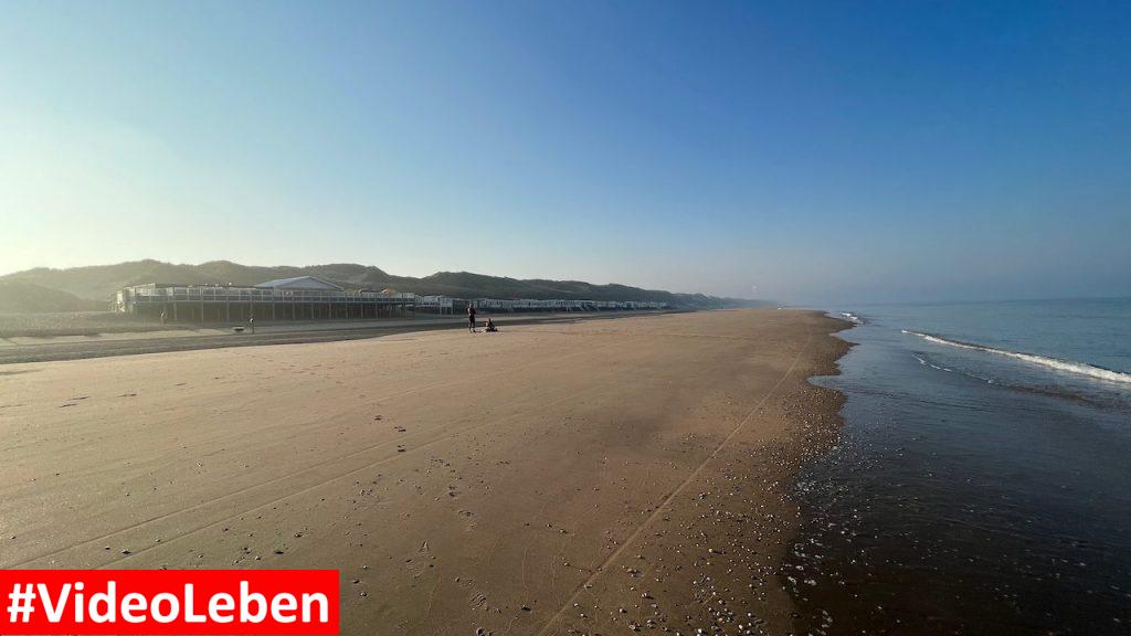 Blick nach Norden Strand Heemskerk videoleben von Familyeller