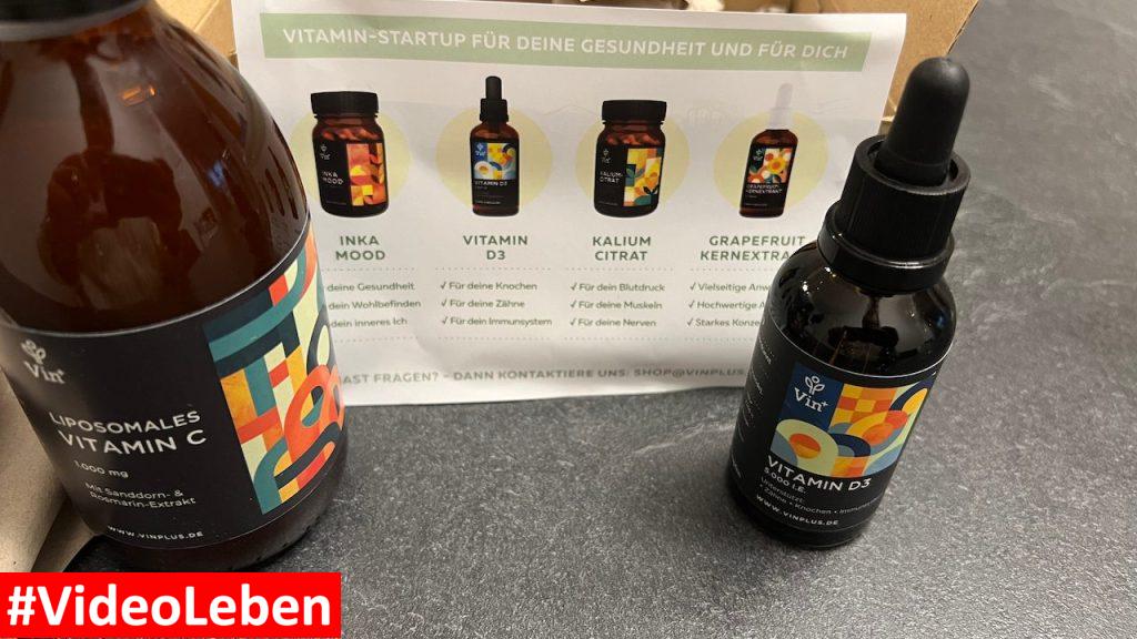Produkte von Vinplus - Vitamine für Dein Wohlbefinden - getestet von videoleben von familyeller und Rezeptfamilie