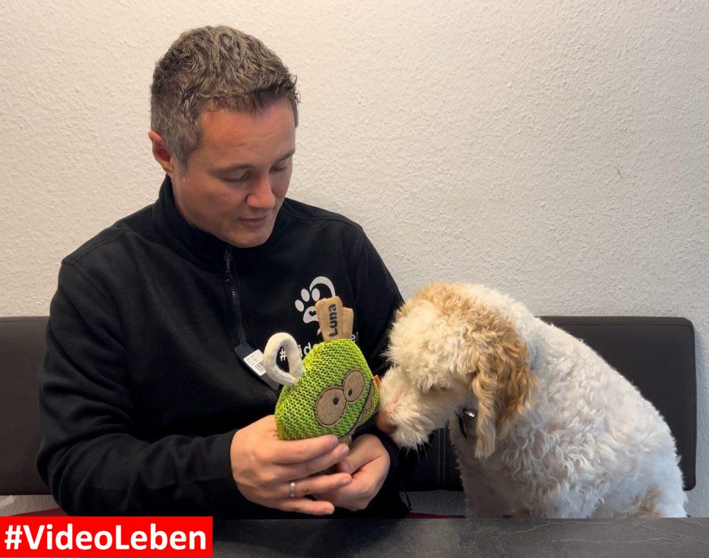 personalisiertes Hundespielzeug - personalisierte Fleecejacke für Hundebesitzer von BlueFireflyUniverse getestet von videoleben udn Doggi-Dog.