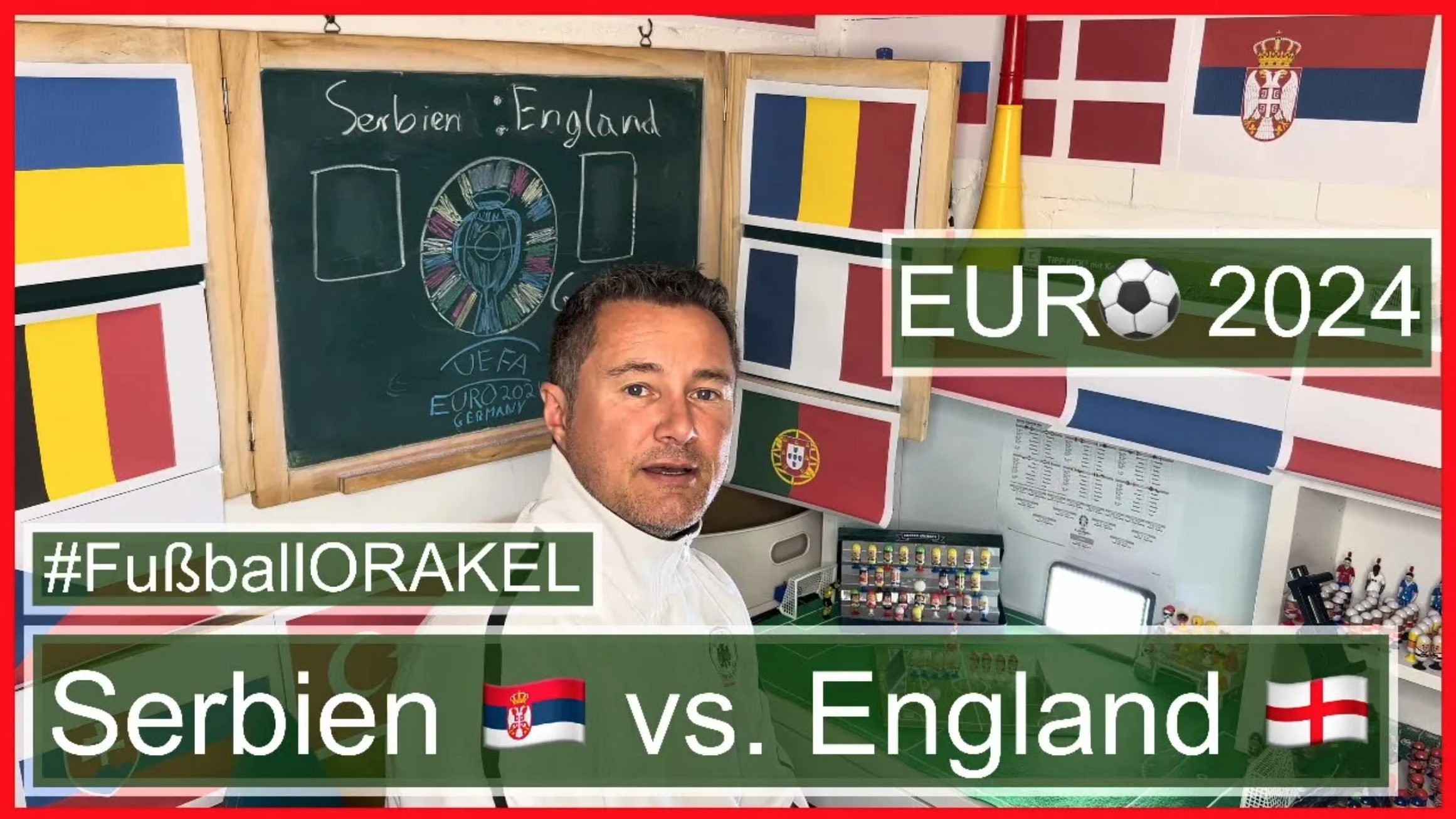 Serbien vs. England in Gruppe C der Fußball-Europameisterschaft - #FußballOrakel Videoleben von Familyeller #EURO2024 #Fußballeuropameisterschaft