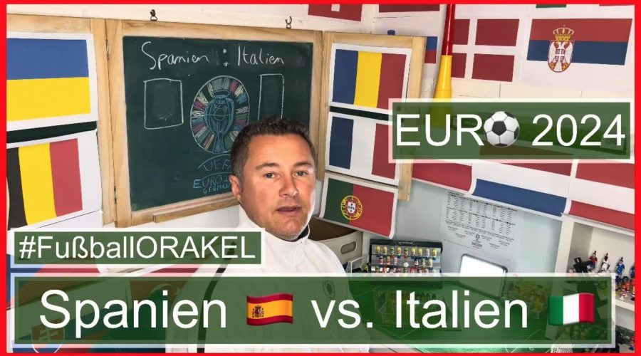 Spanien vs. Italien in Gruppe B der Fußball-Europameisterschaft - #FußballOrakel Videoleben von Familyeller #EURO2024 #Fußballeuropameisterschaft