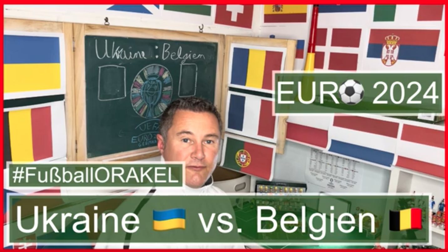 Ukraine vs. Belgien in Gruppe E der Fußball-Europameisterschaft - #FußballOrakel Videoleben von Familyeller #EURO2024 #Fußballeuropameisterschaft