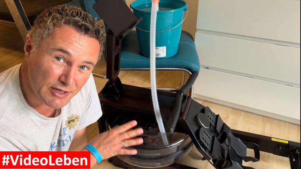 Wasser in den Wassertank füllen VOWVIT V-W3 Rudergerät für Zuhause - vorgetsellt von Videoleben von familyeller