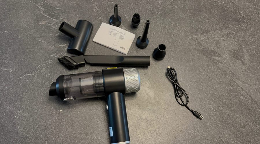 Dealswin kabelloser 4-in-1 Handstaubsauger, Vakuumierer, Druckluftspray und Luftpumpe - vorgestellt von videoleben von familyeller