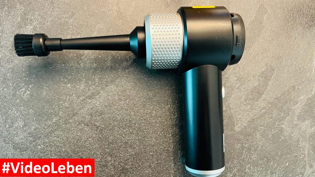 Druckluftspray mit Aufsatz Dealswin kabelloser 4-in-1 Handstaubsauger, Vakuumierer, Druckluftspray und Luftpumpe - vorgestellt von videoleben von familyeller