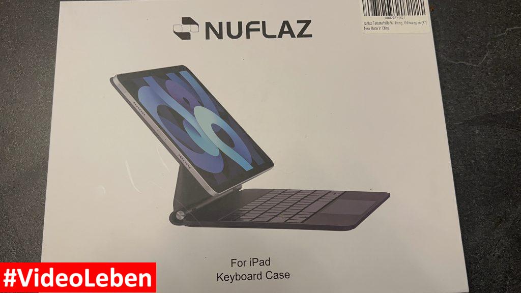 NUFLAX Keyboard Case für das IPad - Vorderseite Packung - getestet von videoleben von familyeller