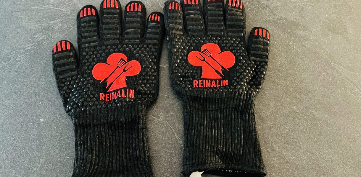 Reinalin Grillhandschuhe - hitzebeständig bis 800°C - vorgestellt von videoleben von familyeller