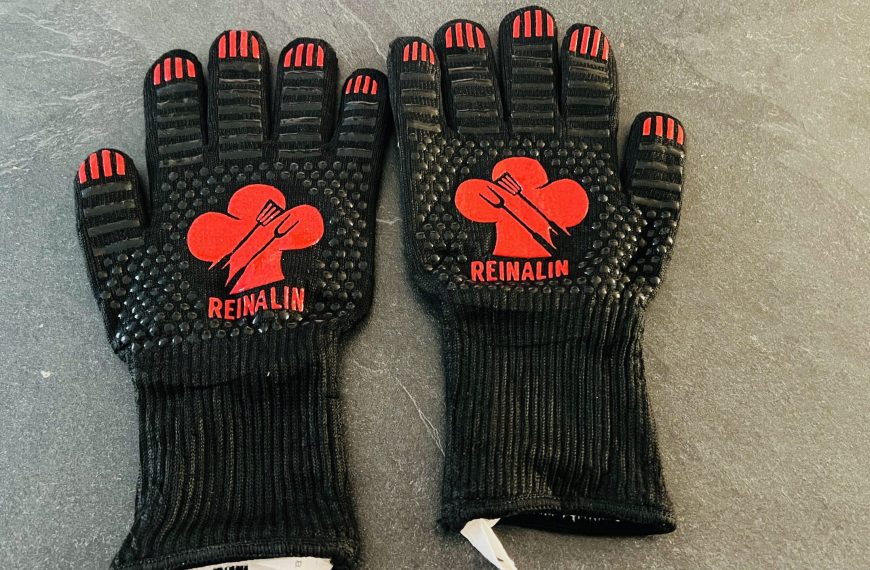 Reinalin Grillhandschuhe - hitzebeständig bis 800°C - vorgestellt von videoleben von familyeller
