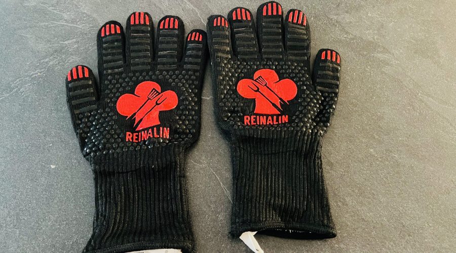 Reinalin Grillhandschuhe - hitzebeständig bis 800°C - vorgestellt von videoleben von familyeller