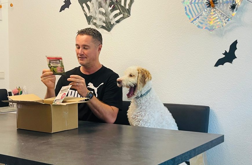 Trainingssnacks PURINA Adventuros vorgestellt von Doggi-Dog und videoleben von familyeller