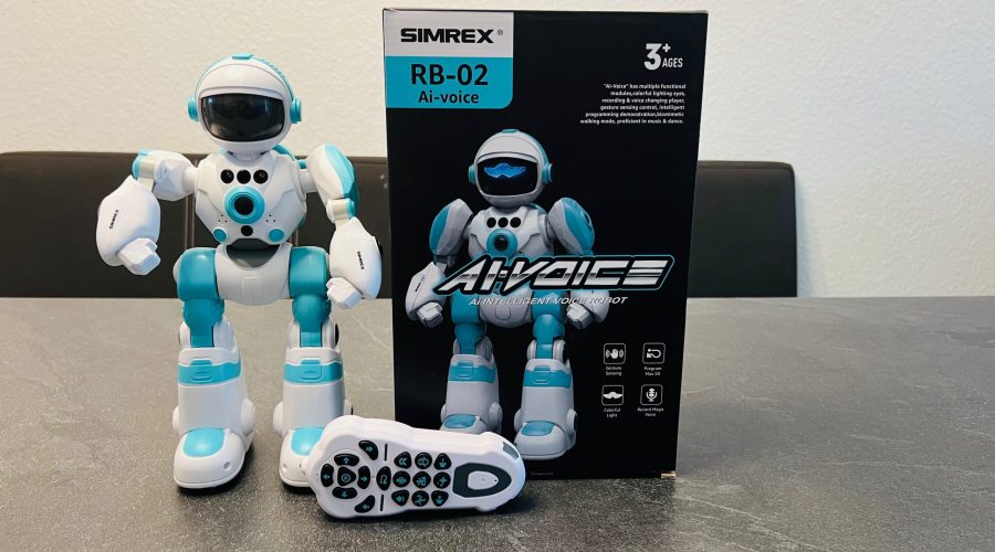 SIMREX RB - 02 Ai-Voice Roboter für Kids ab 3 Jahren - vorgestellt von videoleben von familyeller