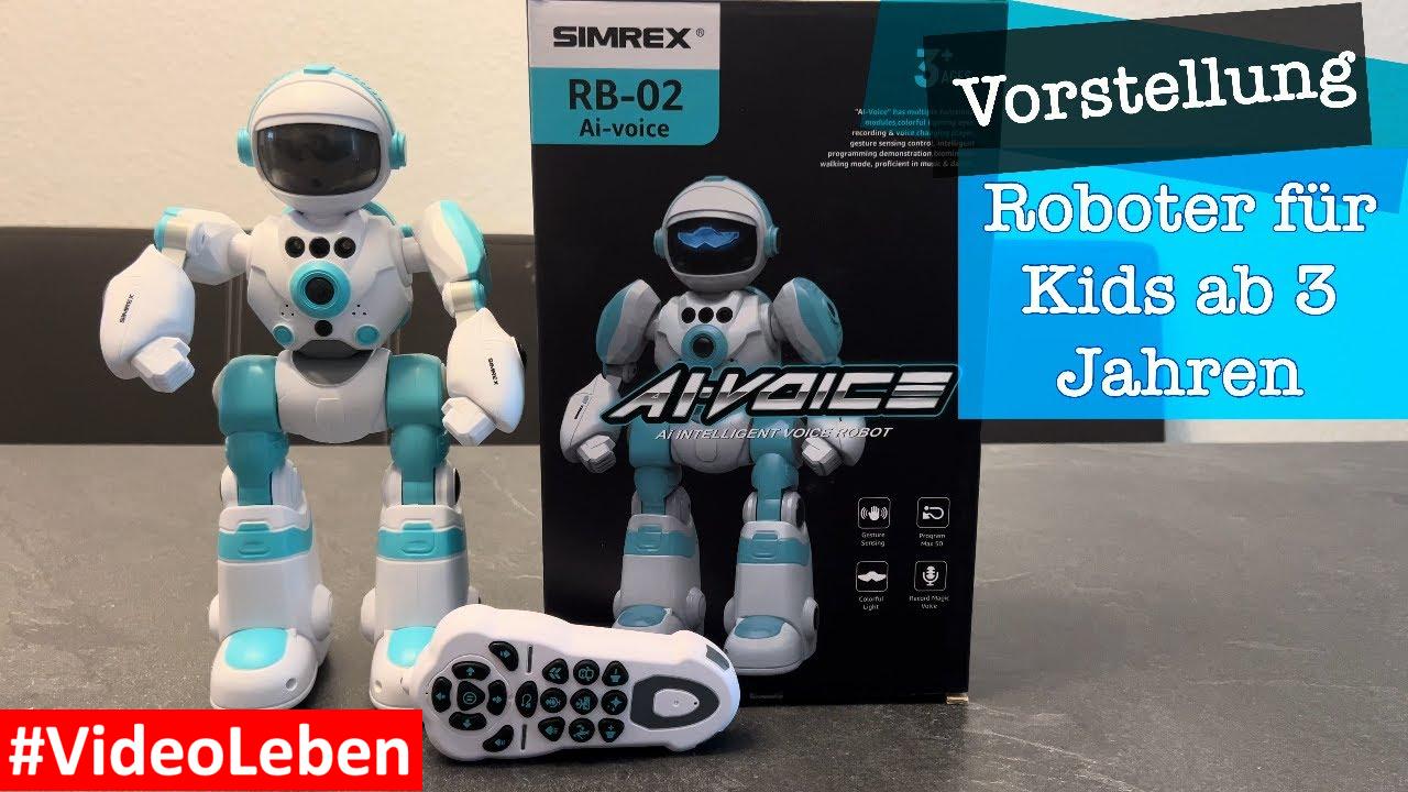SIMREX RB - 02 Ai-Voice Roboter für Kids ab 3 Jahren - VideoLeben