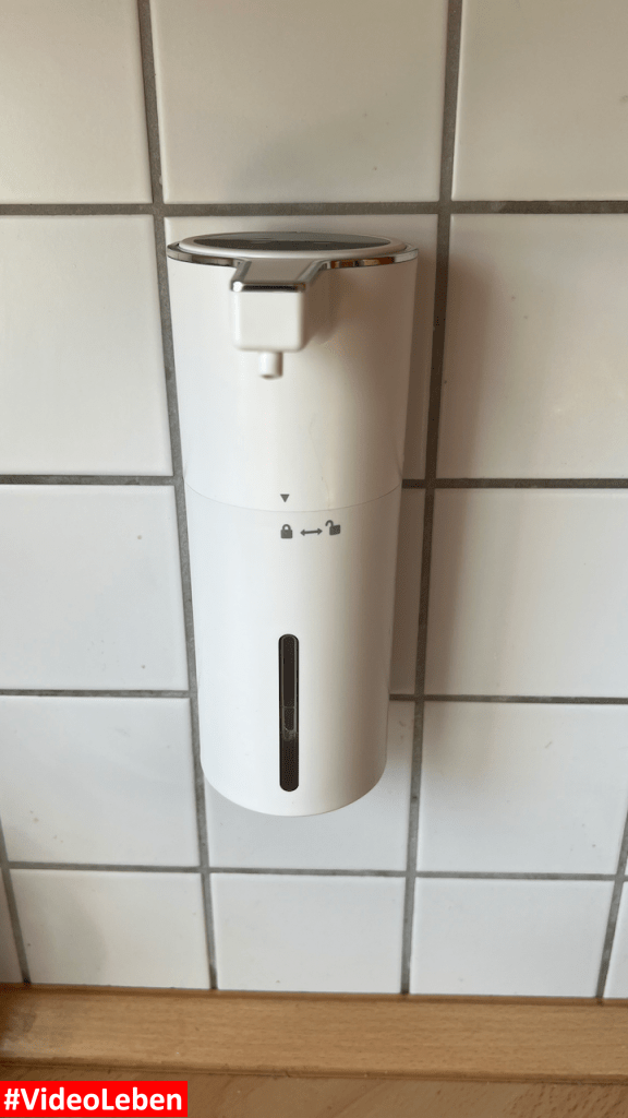 automatischer Seifenspender mit USB-C und Wandhalterung - videoleben von familyeller