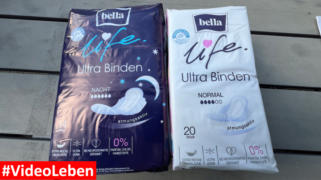 trnd Produkttest - bella life for Teens - Videoleben von familyeller Damenbinden Vorderseite