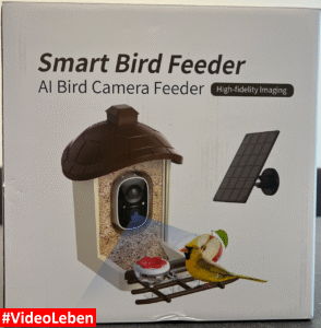 Futter-Vogelhaus mit 2K-Kamera & Vogelerkennung - solarbetrieben von Loirepint - vorgestellt von videoleben von familyeller